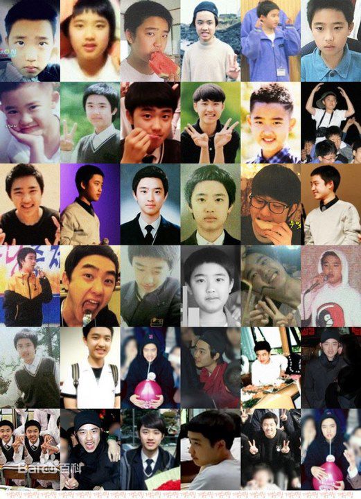 都敬秀(（韩文名）、Doh Kyungsoo、D.O.（官方艺名）、都暻秀（曾用名）、度庆洙（误译）)幼时及出道前图册壁纸壁纸