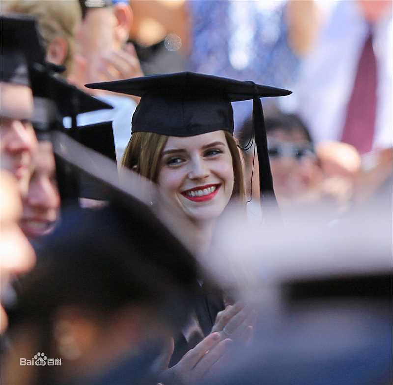 艾玛·沃特森(Emma Charlotte Duerre Watson)大学毕业照壁纸壁纸