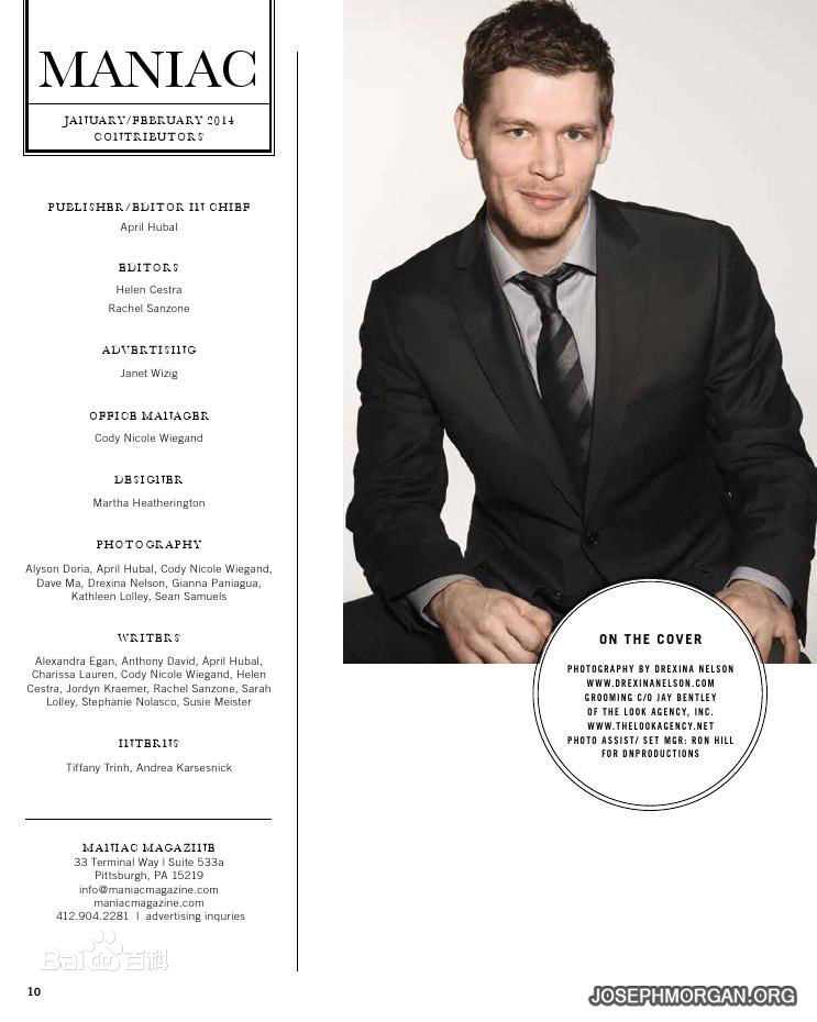 约瑟夫·摩根(Joseph Morgan)最新josephmorgan杂志图集