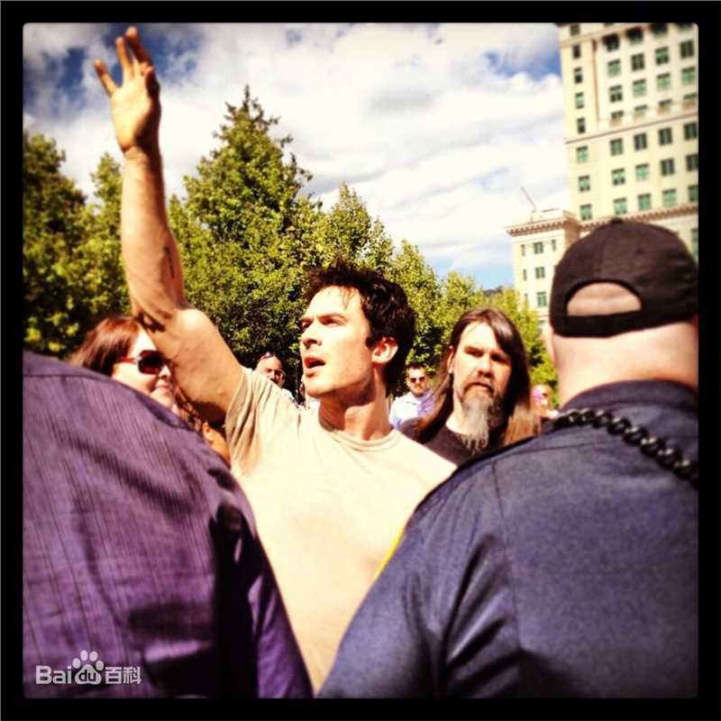 伊恩·萨默海尔德(Ian Joseph Somerhalder)ian@北卡环保演讲生活照相册