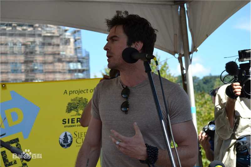 伊恩·萨默海尔德(Ian Joseph Somerhalder)ian@北卡环保演讲生活照相册