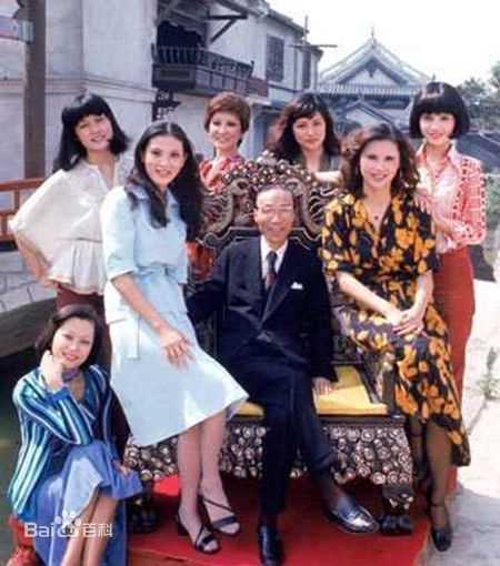 邵逸夫(Run Run)与邵氏演员生活照