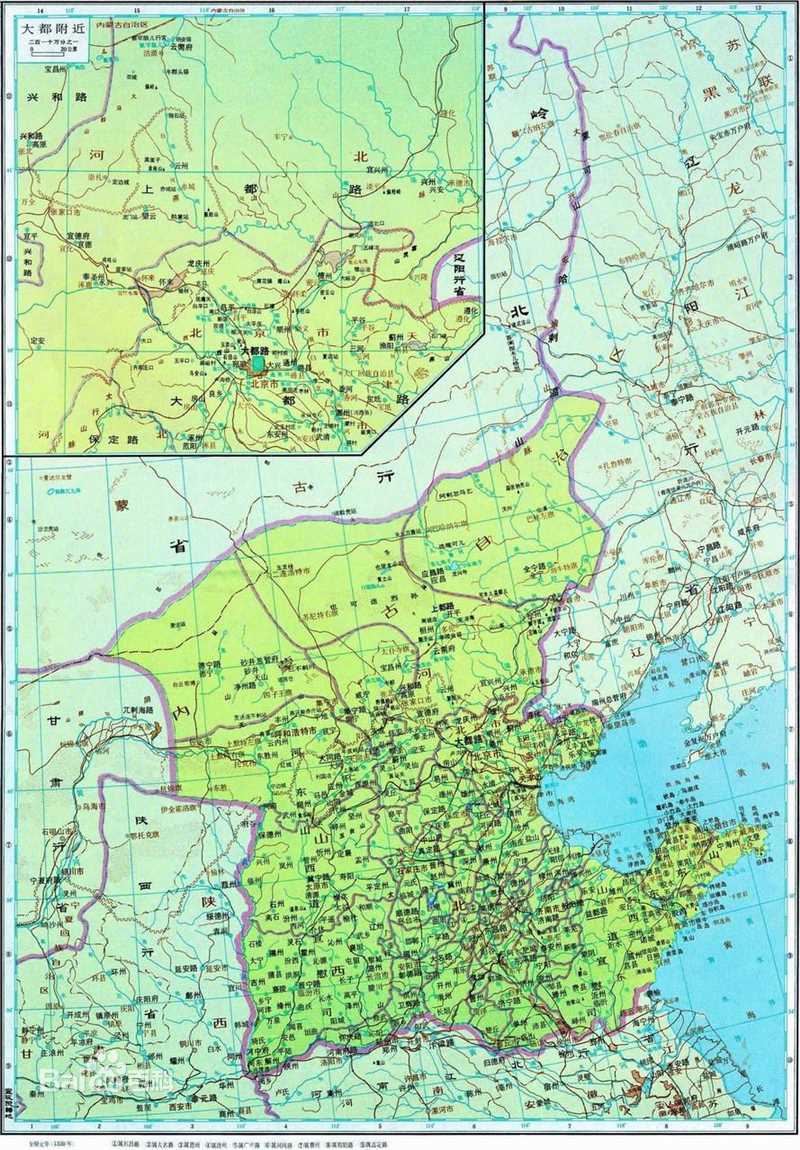 元朝(Yuan dynasty)地图图片图集