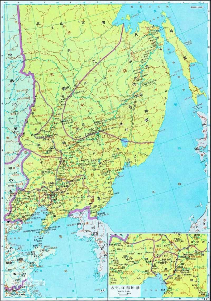 元朝(Yuan dynasty)地图图片图集