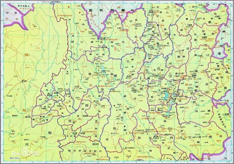 元朝(Yuan dynasty)地图图片图集