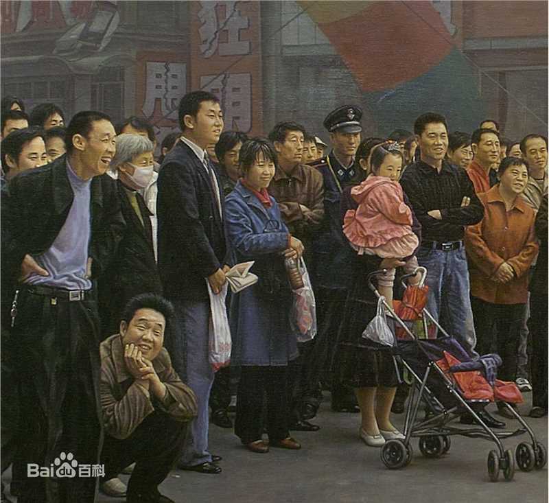 晓光(xiaoguang)刘油画作品前后照片