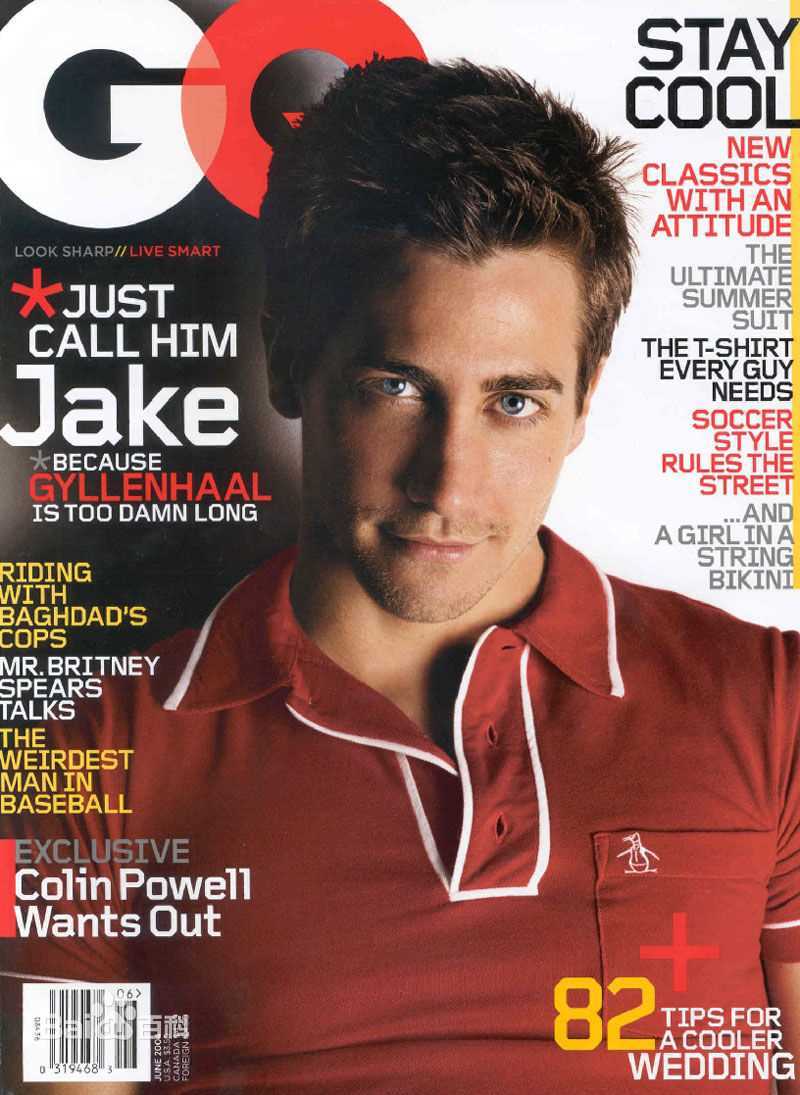 杰克·吉伦哈尔(Jake Gyllenhaal)高清杂志封面图集