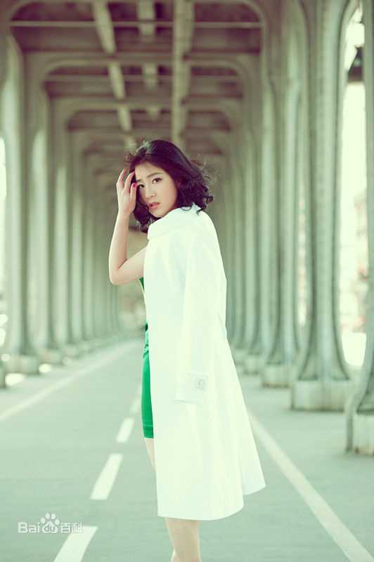 王碧儿巴黎之行素颜照壁纸