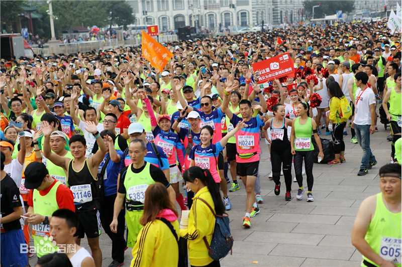 王碧儿－北京马拉松前后照片