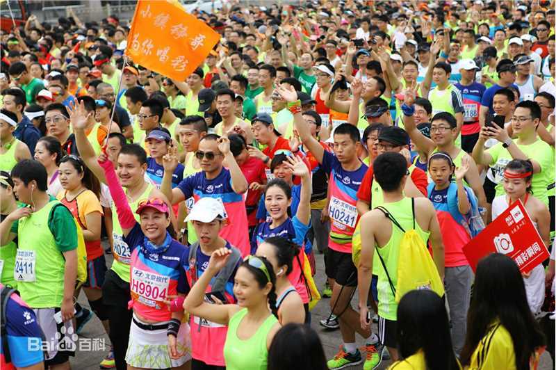 王碧儿－北京马拉松前后照片