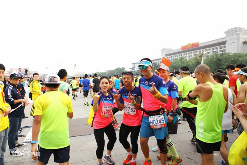 王碧儿－北京马拉松前后照片