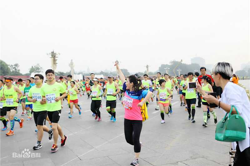 王碧儿－北京马拉松前后照片