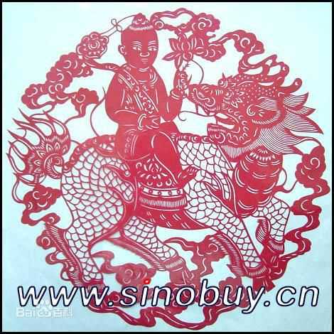 麒麟(Qilin)剪纸照片集锦前后照片