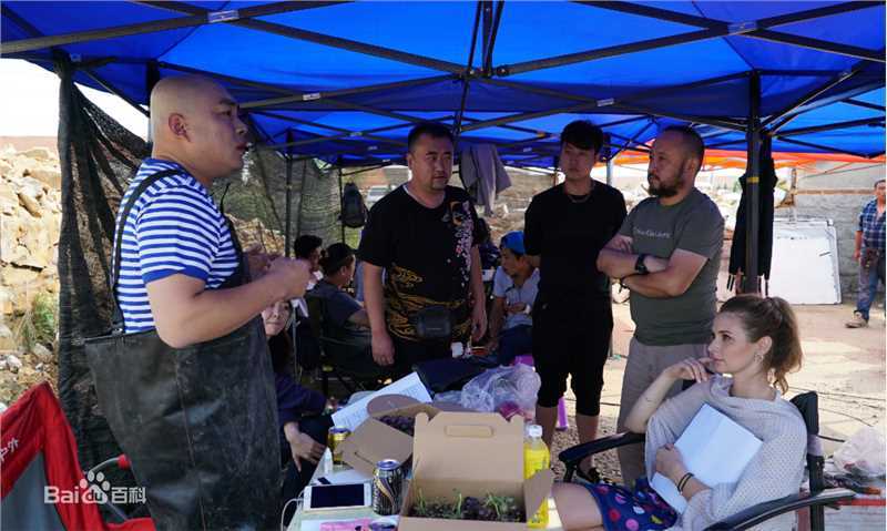 最新张沐在电影《一个笨蛋两个贼》导演工作照中的图集