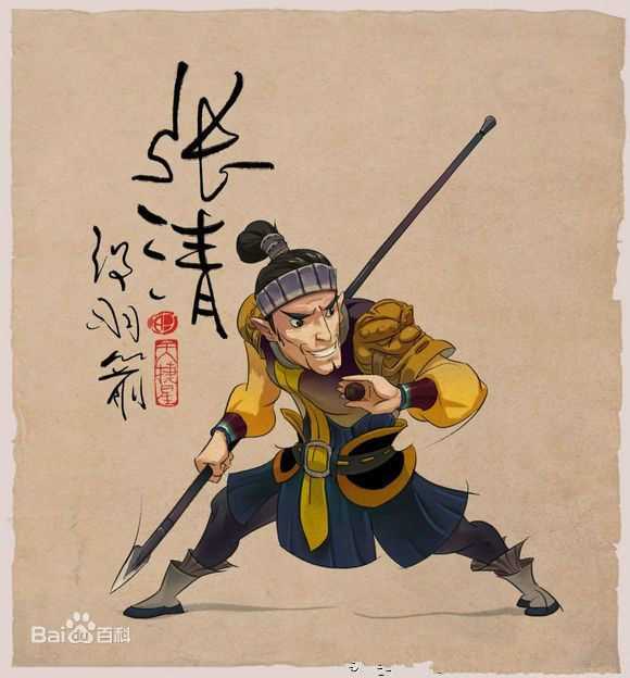 张清各类画像前后照片