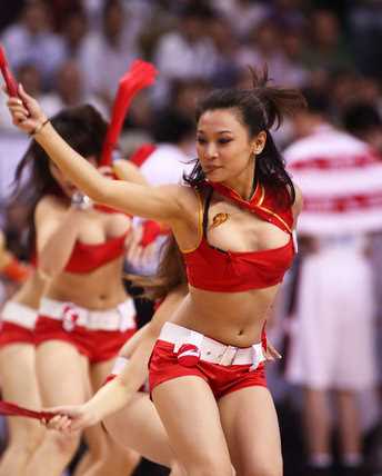 最全CBA甜美篮球宝贝助威赛场壁纸