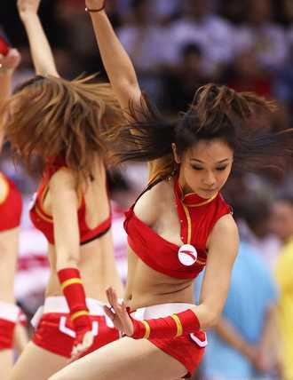 最全CBA甜美篮球宝贝助威赛场壁纸