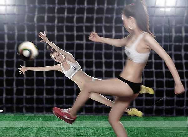 精选绝美双胞胎演绎英德战,性感对抗没有输家_图册