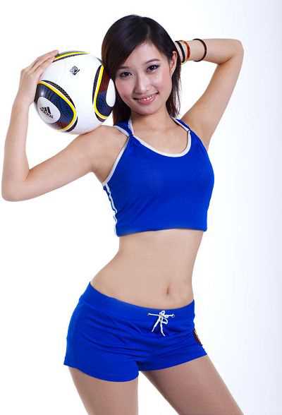 高清清纯宝贝助威世界杯,争芳斗艳挺偶像球队_图册