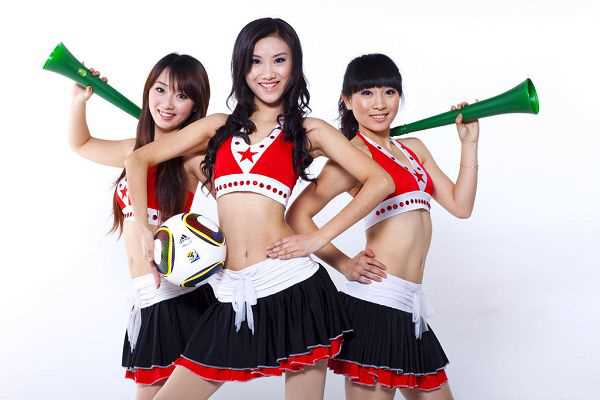 高清清纯宝贝助威世界杯,争芳斗艳挺偶像球队_图册