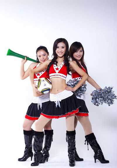 高清清纯宝贝助威世界杯,争芳斗艳挺偶像球队_图册