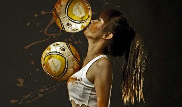 最全性感湿身足球美女相册