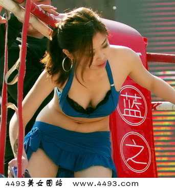 搏击举牌女郎妖娆亮相