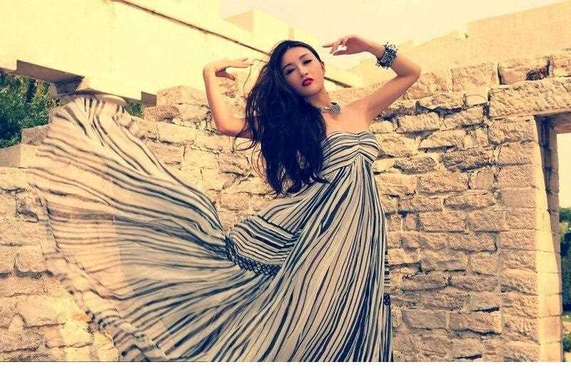 高清奥运女郎孙敬媛优雅化身雅典女神图册