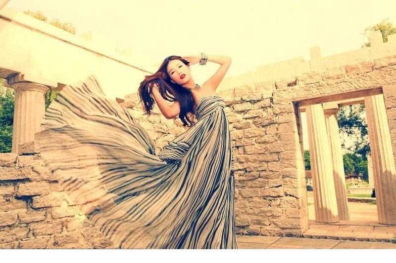 高清奥运女郎孙敬媛优雅化身雅典女神图册