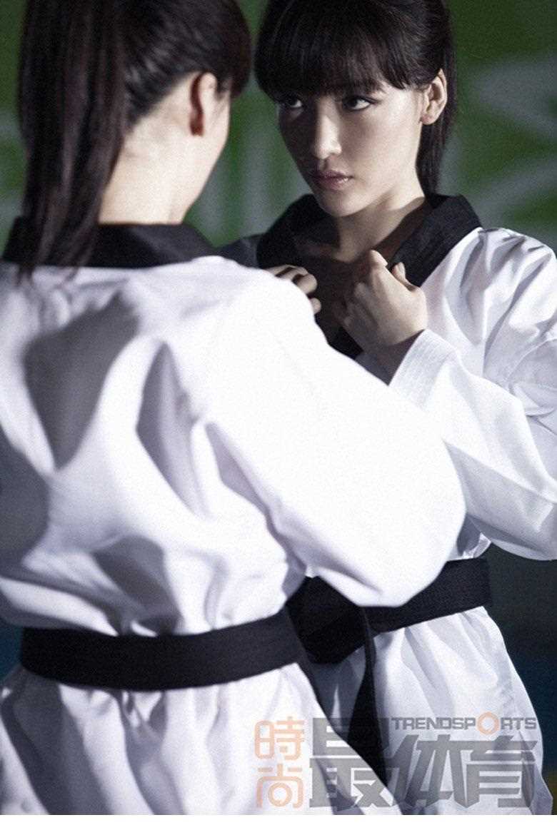 高清美女叶倩云奥运跆拳道霸气图集