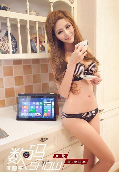 精选美女模特林筱代言数码产品图册