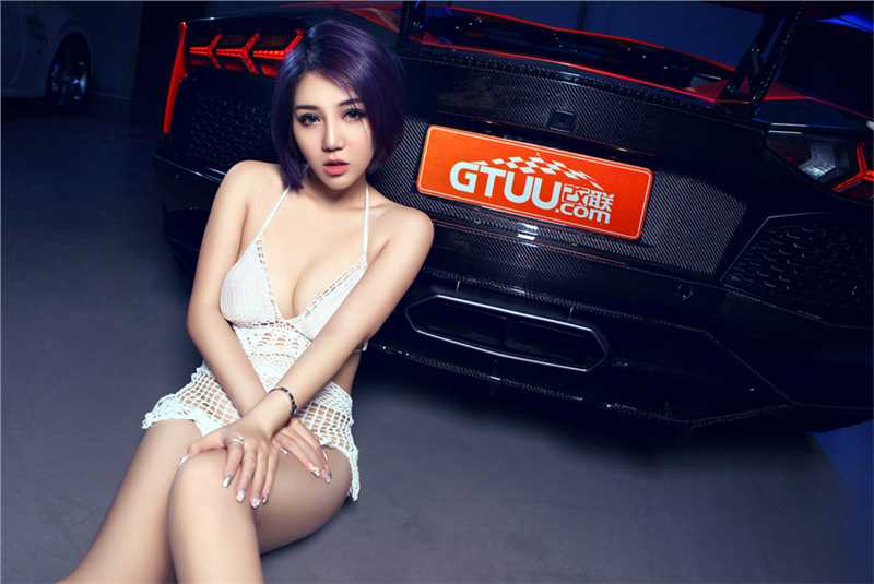 高清女神王尔琳与极品超跑LP7图集