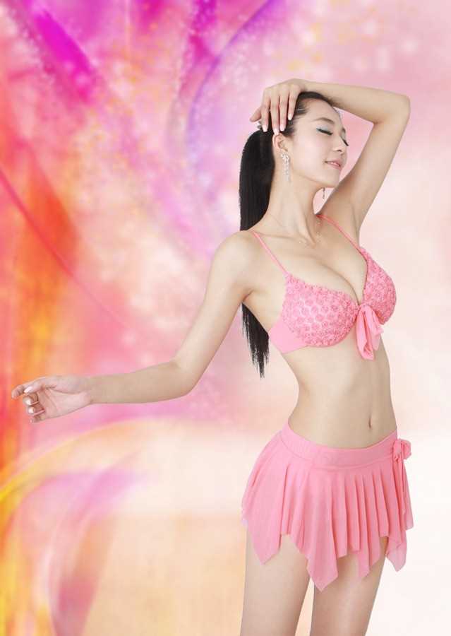 最全性感内衣模特艾尚真绝美粉色相册