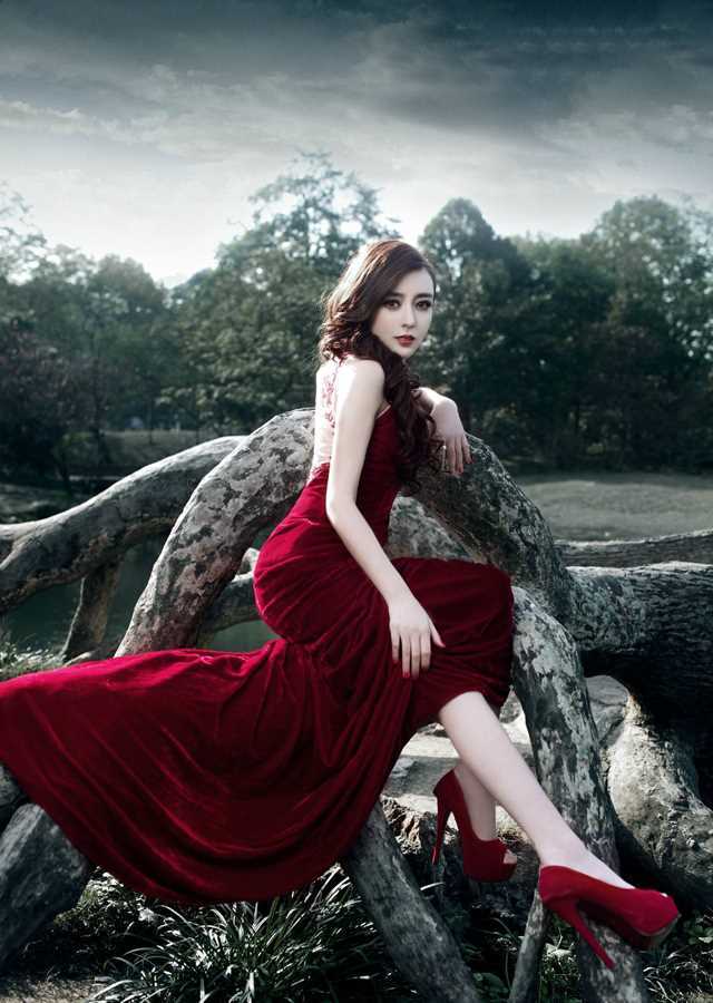 最全大胸美女高兮妍红裙性感诱人相册