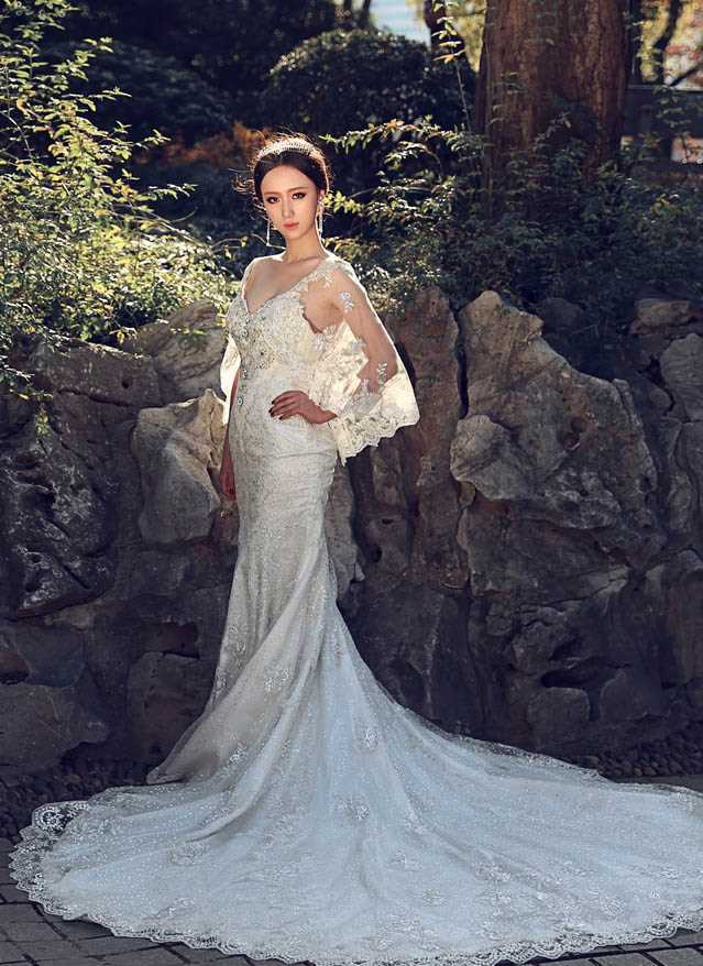 优质余陈秋子唯美婚纱大展女神范图片
