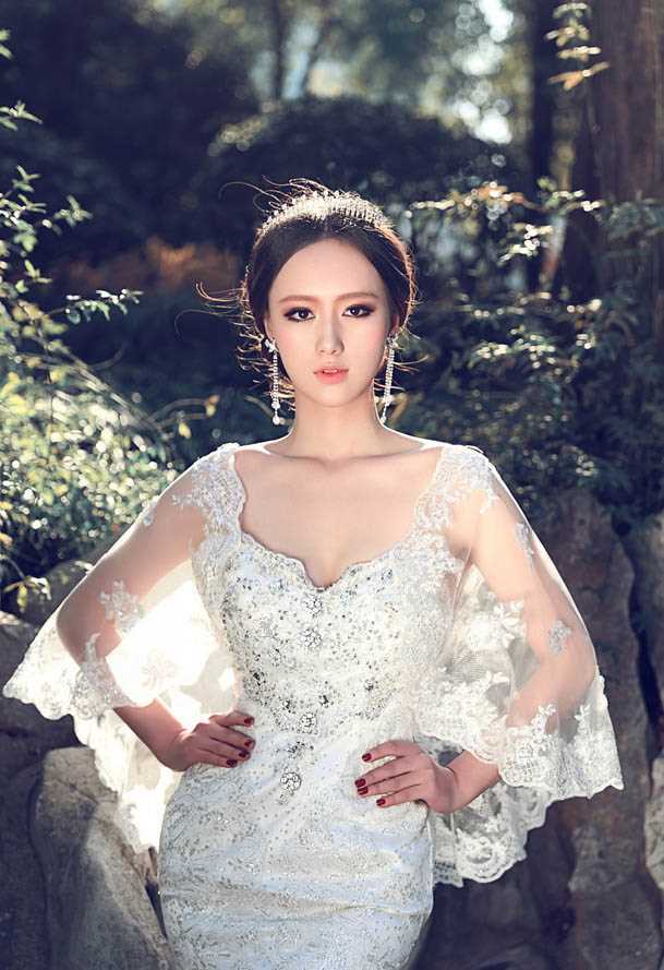 优质余陈秋子唯美婚纱大展女神范图片