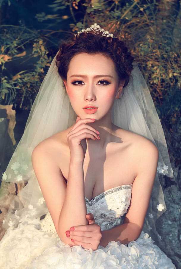 优质余陈秋子唯美婚纱大展女神范图片