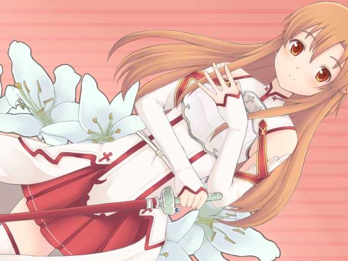 刀剑神域亚丝娜湿身动漫美女图片