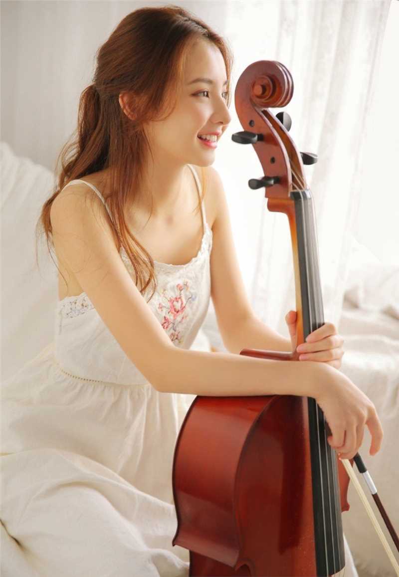 最全文艺音乐少女小清新天然尤物吊带长裙浪漫清纯相册