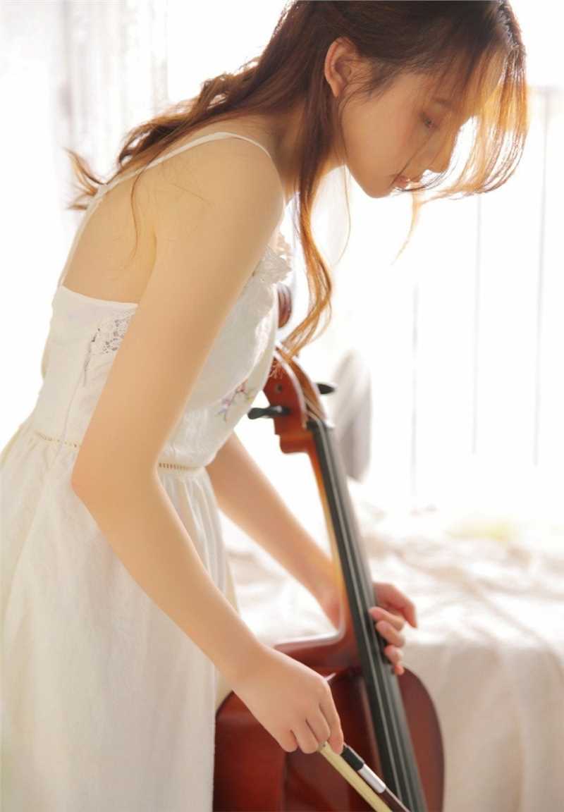 最全文艺音乐少女小清新天然尤物吊带长裙浪漫清纯相册