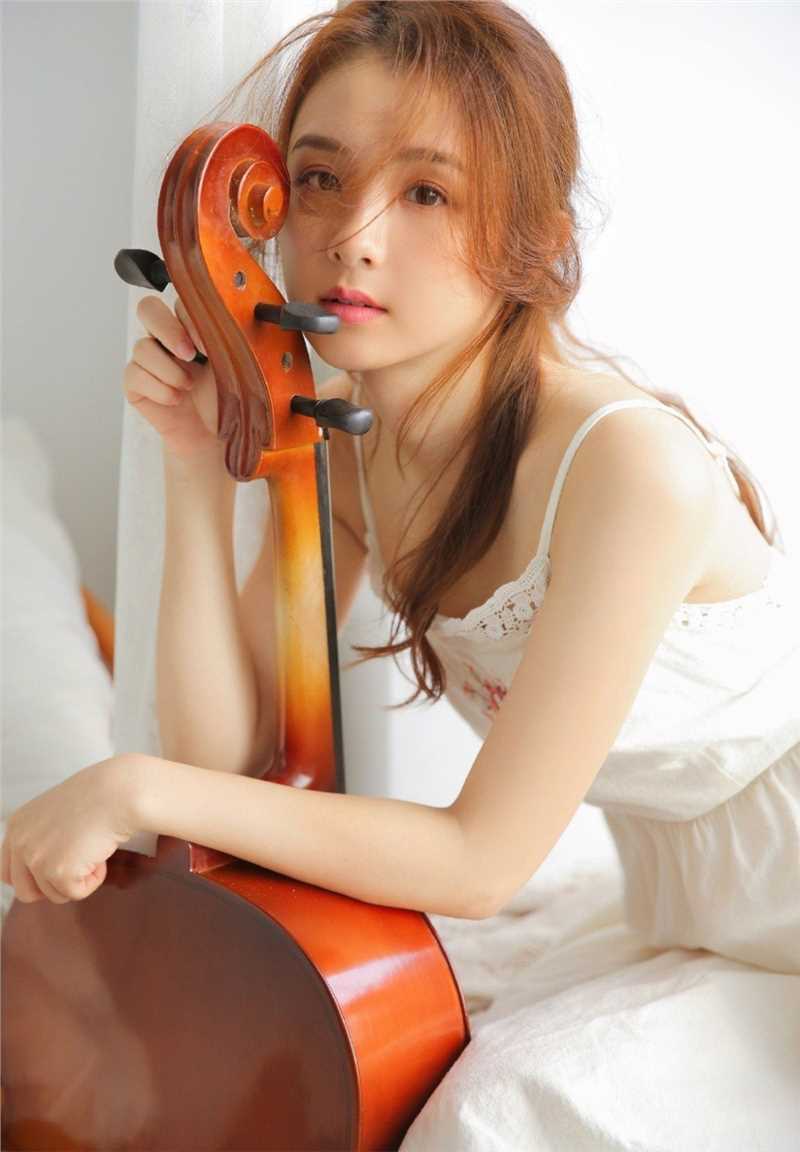 最全文艺音乐少女小清新天然尤物吊带长裙浪漫清纯相册