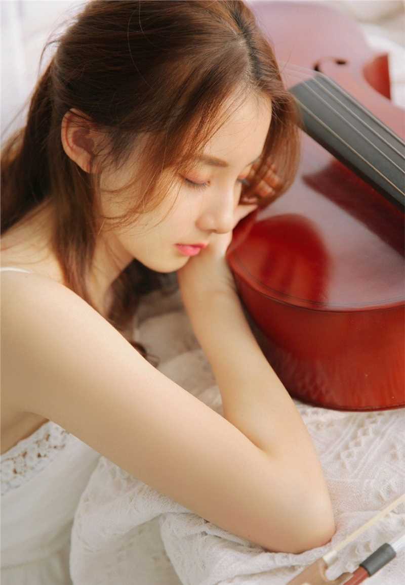 最全文艺音乐少女小清新天然尤物吊带长裙浪漫清纯相册
