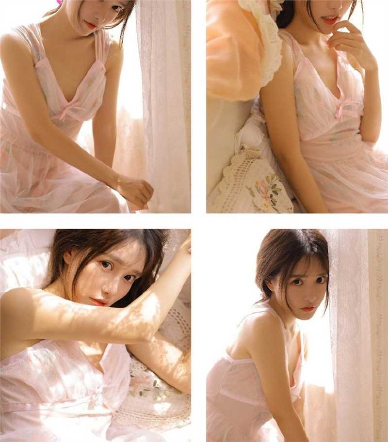 特别专辑美少女吸晴内衣模特吊带香肩清纯诱人图片