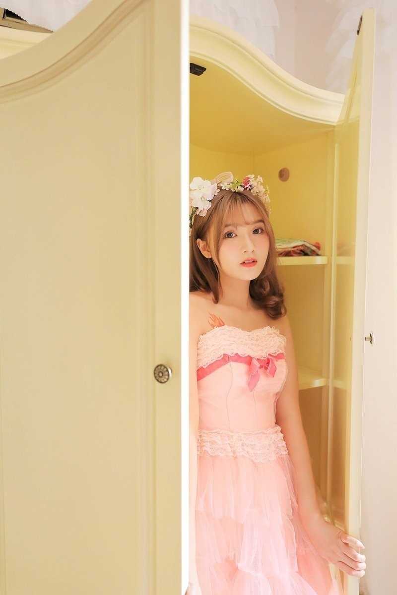 特别专辑粉色森林系少女软妹洛丽塔蕾丝长裙浪漫清纯图片图片