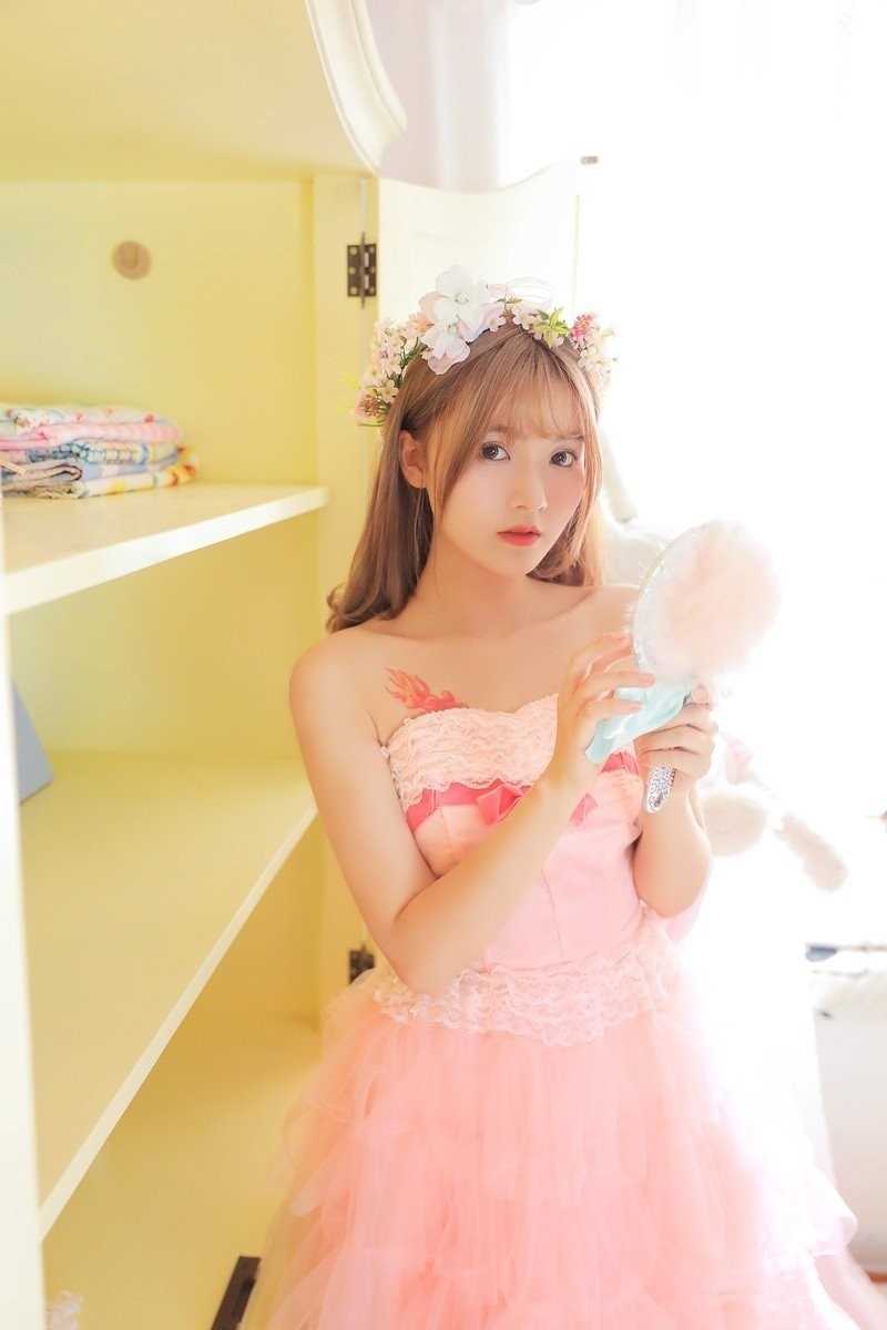 特别专辑粉色森林系少女软妹洛丽塔蕾丝长裙浪漫清纯图片图片