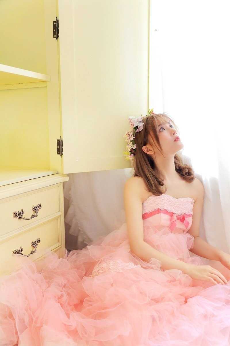 特别专辑粉色森林系少女软妹洛丽塔蕾丝长裙浪漫清纯图片图片