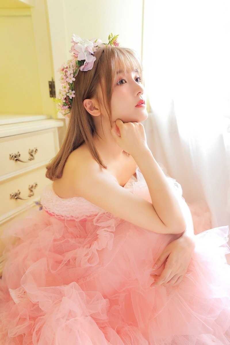 特别专辑粉色森林系少女软妹洛丽塔蕾丝长裙浪漫清纯图片图片