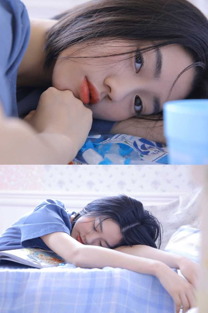 高清氧气美女模特居家清纯年轻的女孩图片图集