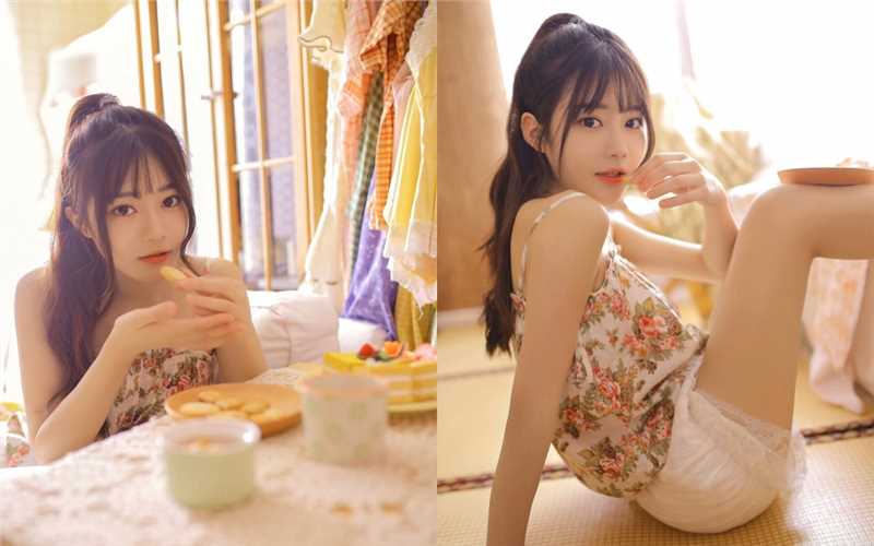 特别专辑邻家女孩吊带碎花裙诱人养眼清纯极品图库