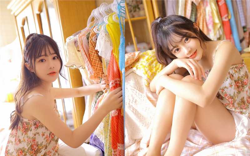 特别专辑邻家女孩吊带碎花裙诱人养眼清纯极品图库